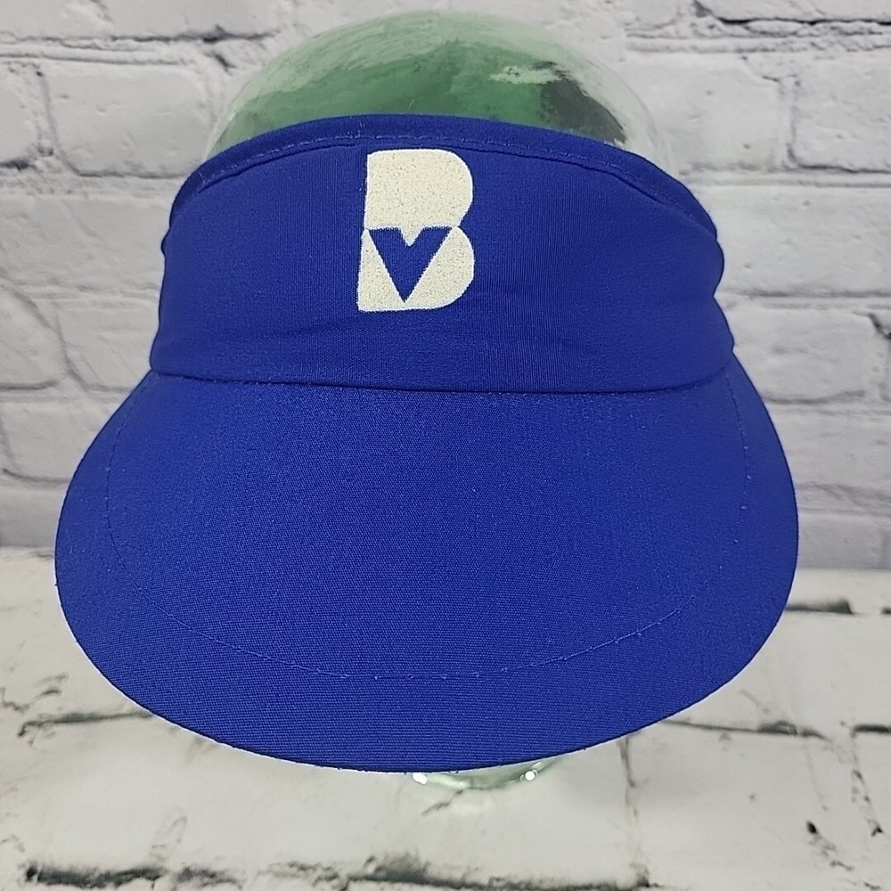 Vintage Burgerville Crew Cap Unisex Blue Adjustable Visor PNW Oregon Fast Food